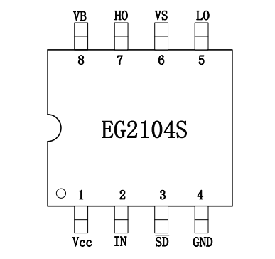 Распиновка EG2104S на IRF3205