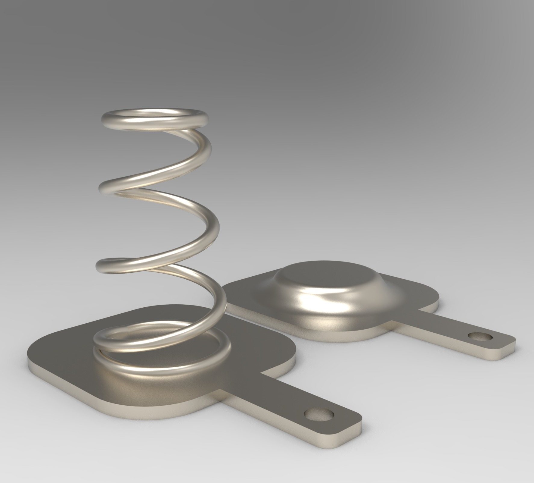 Изображение модели пружин для батареек 9x14мм