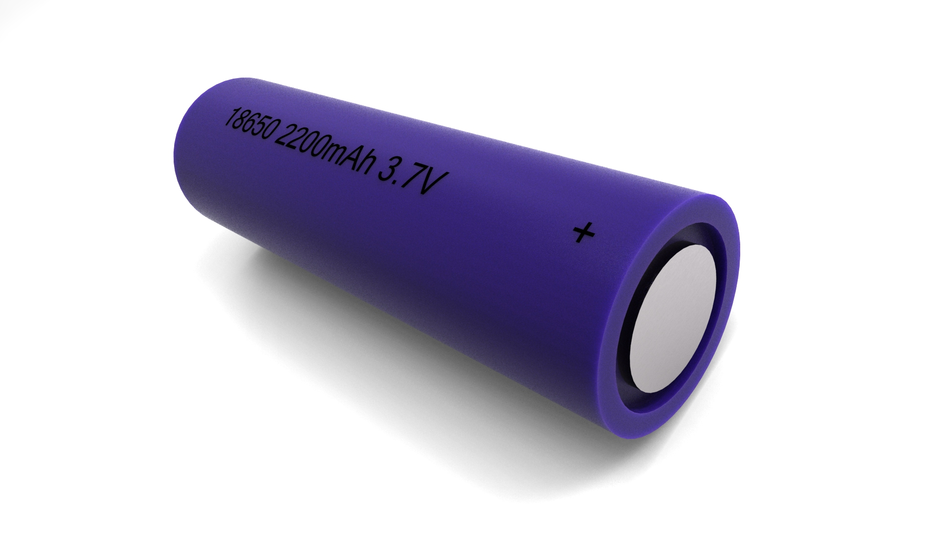Изображение 3D модели батарейки 18650